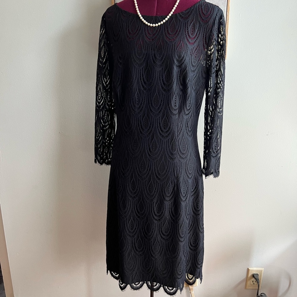 Lilly Pulitzer Remy black lace dress